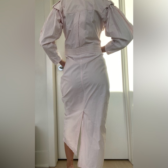 VINTAGE 80’s utility dress Size S/M new-like condition 100% thick cotton - Picture 5 of 16